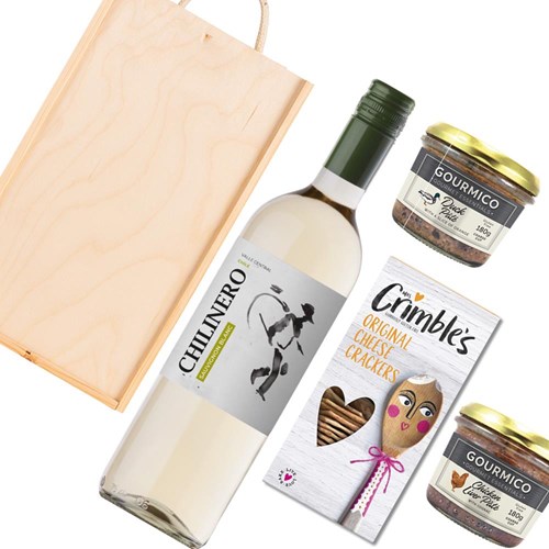 Chilinero Sauvignon Blanc 75cl White Wine And Pate Gift Box